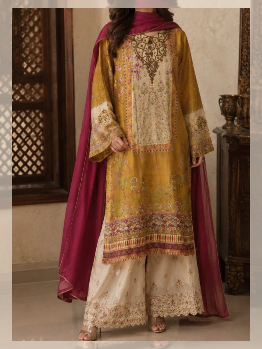 Meher Mustard & Magenta Set